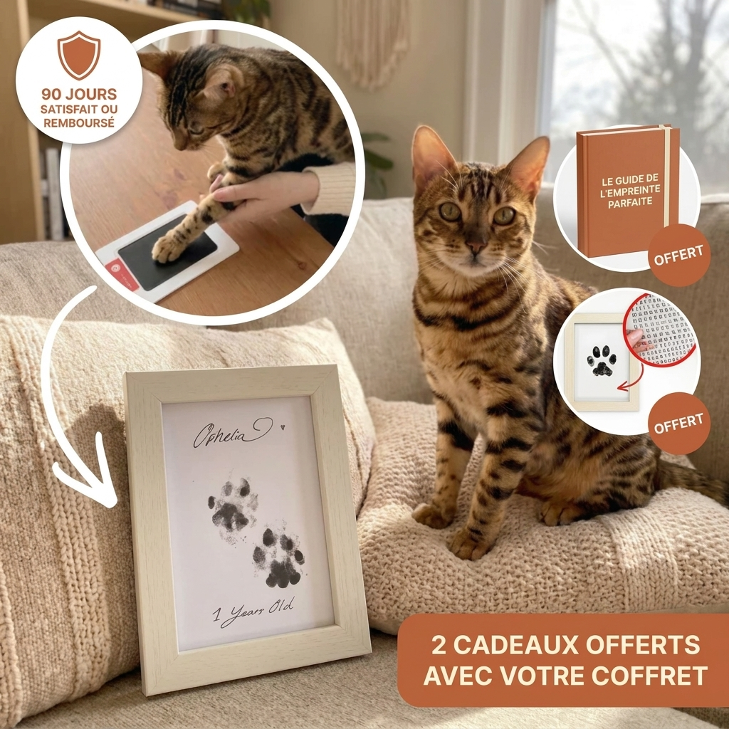 Poune® - Le Kit Empreinte Instantanée (Chat)