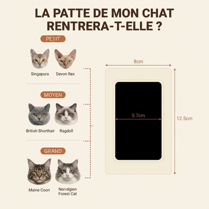 Poune® - Le Kit Empreinte Instantanée (Chat)