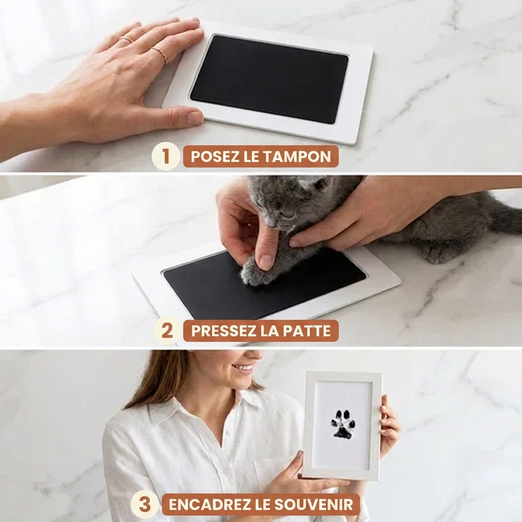 Poune® - Le Kit Empreinte Instantanée (Chat)